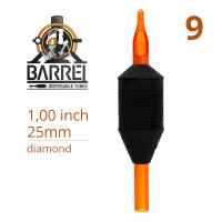 THE INKED ARMY - BARREL - Tattoo Einweg Griffstück  - Ø 25 mm - V-Tip Diamant 9
