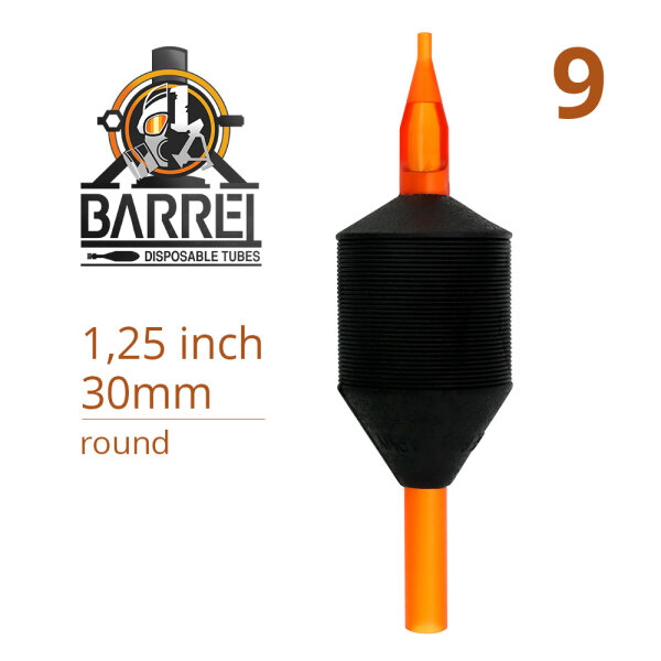 THE INKED ARMY - BARREL - Disposable Tattoo Grip - Ø 30 mm - Round Tip 9