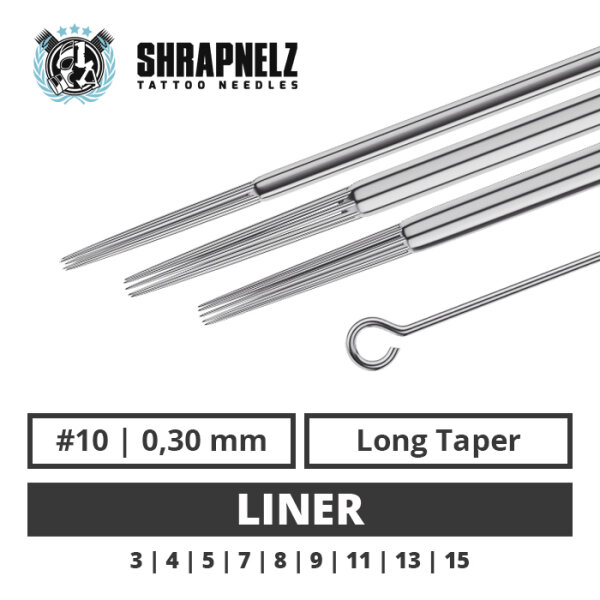 THE INKED ARMY - Shrapnelz Tattoo Tradicionais - Liner 0,30 LT