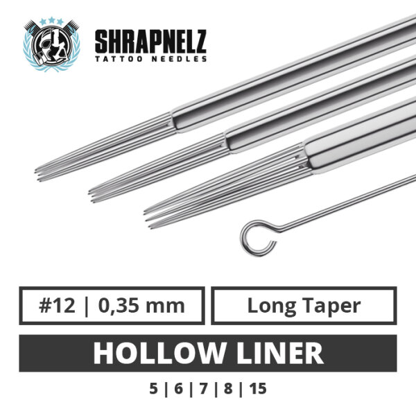 THE INKED ARMY - Shrapnelz Tattoo Aghi - Hollow Liner 0,35 LT