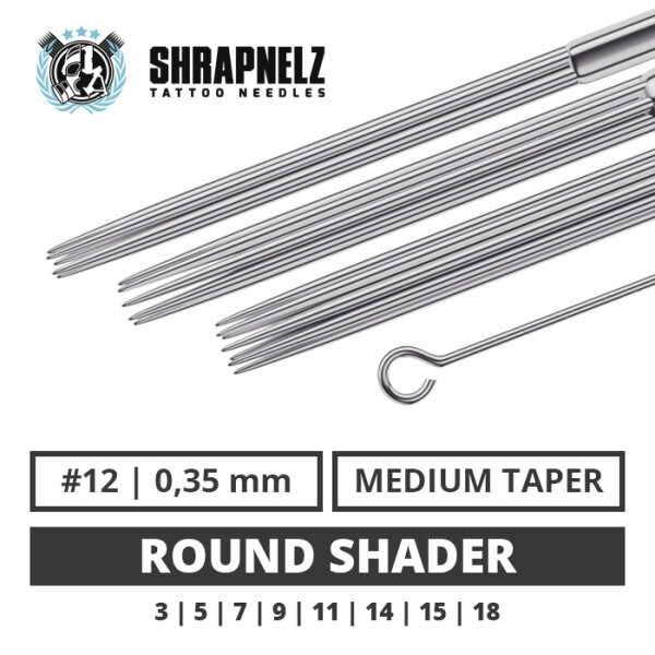 THE INKED ARMY - Shrapnelz Tattoo Aghi - Round Shader 0,35 MT