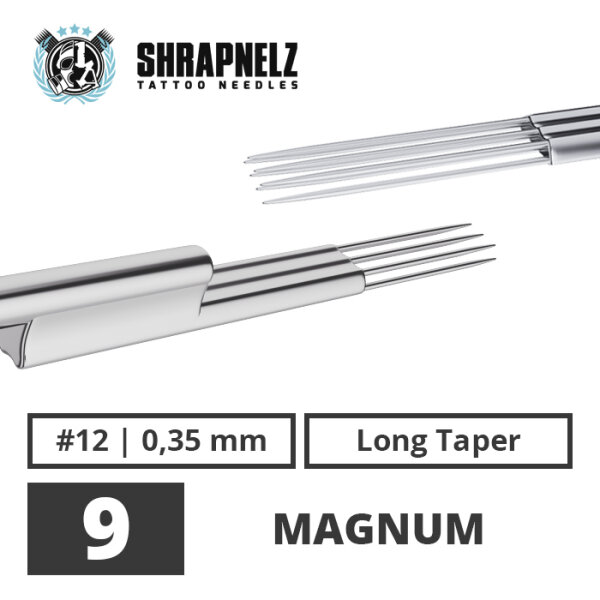 THE INKED ARMY - Shrapnelz Tattoo Needles - 9 Magnum - 0,35 - LT