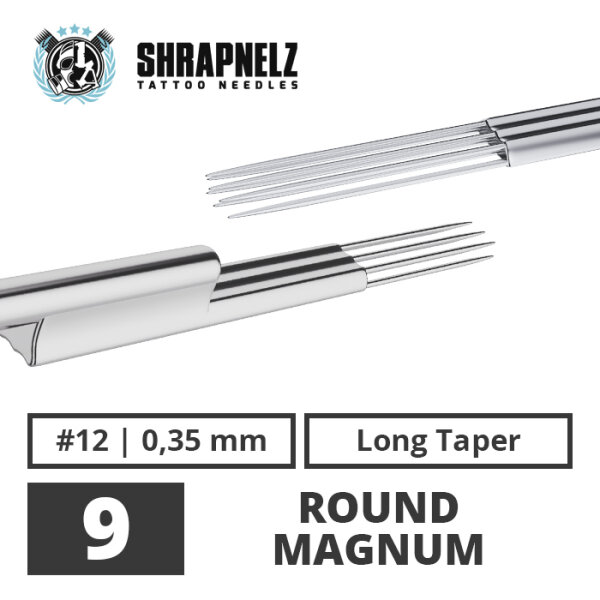 THE INKED ARMY - Shrapnelz Tattoo Tradicionais - 9 Round Magnum - 0,35 - LT