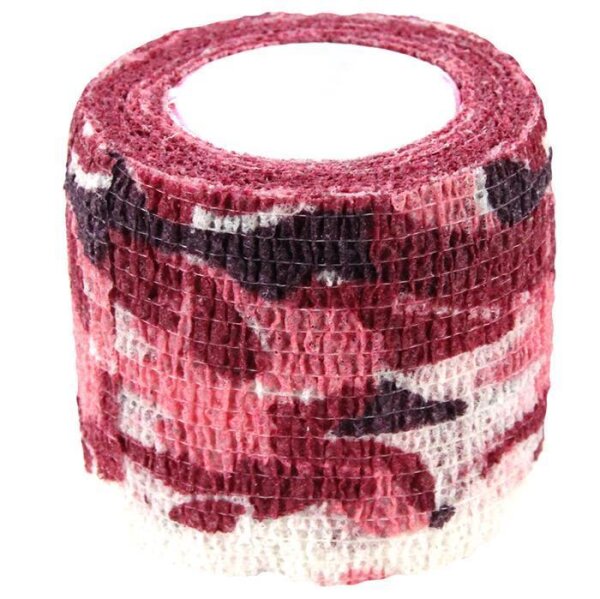 THE INKED ARMY - Supergrip - Impugnatura per bende - 5 cm - Camo rosso-bianco
