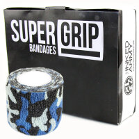 THE INKED ARMY - Supergrip - Impugnatura per bende - 5 cm - Camo Aqua Confezione da 12