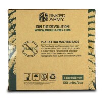 THE INKED ARMY - Machine Bags - Kompostierbar und Biologisch abbaubar - 13 cm x 14 cm - 100 Stück