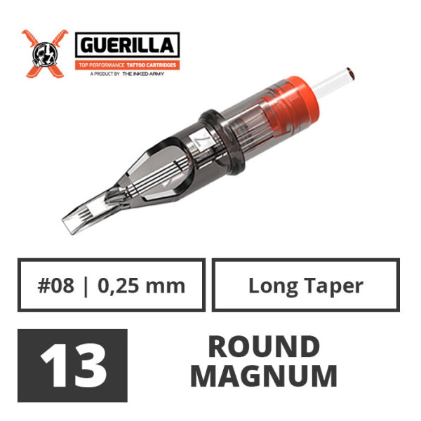 THE INKED ARMY - Guerilla Tattoo Nadelmodule - 13 Round Magnum 0,25 mm LT - 20 Stk.