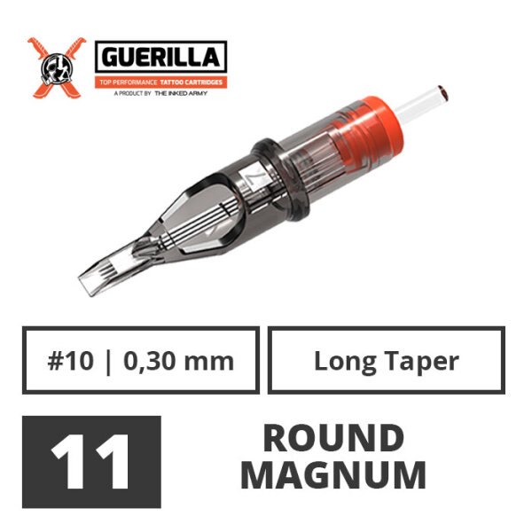 THE INKED ARMY - Guerilla Tattoo Nadelmodule - 11 Round Magnum 0,30 mm LT - 20 Stk.
