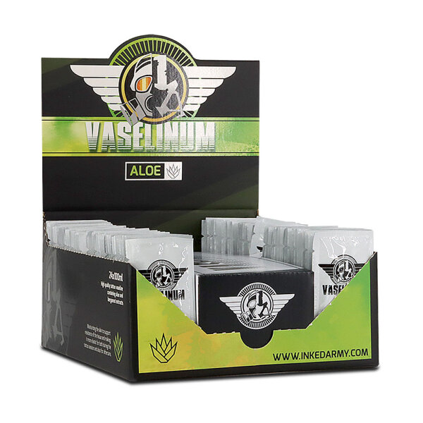 THE INKED ARMY - Vaselinum Aloe 10 ml Sachet - Tattoo Aftercare - mit, 1,50