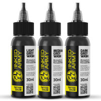 THE INKED ARMY - Tattoo Color - Grey Wash Set - 3 x 30 ml