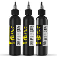 THE INKED ARMY - Tattoo Color - Grey Wash Set - 3 x 120 ml