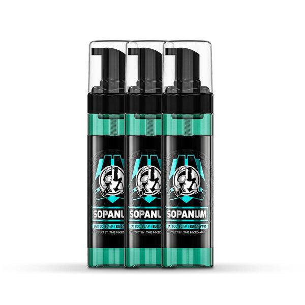 THE INKED ARMY - Sopanum Eucalypti - Tattoo Soap - Gebrauchsfertiger Foam - 3 x 200 ml