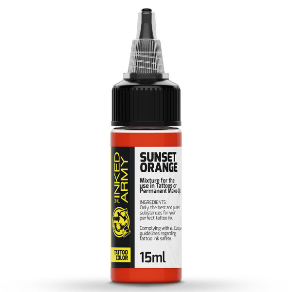 THE INKED ARMY - Tattoo Color - Sunset Orange - 15 ml
