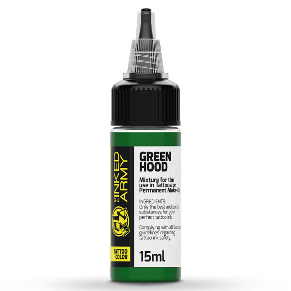 THE INKED ARMY - Tattoo Color - Green Hood - 15 ml