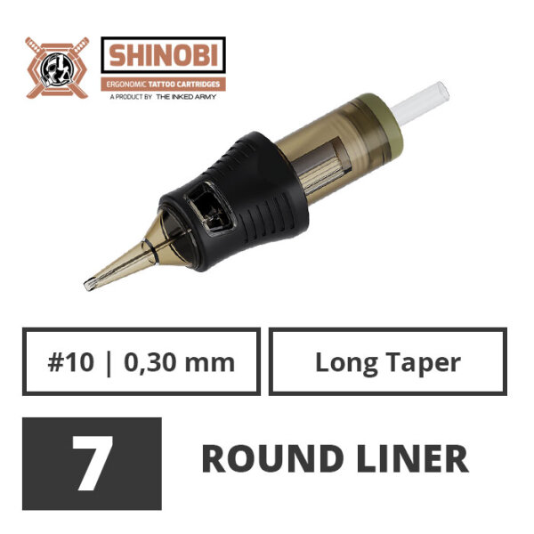THE INKED ARMY - Shinobi Cartridges - 7 Round Liner - 0,30 LT