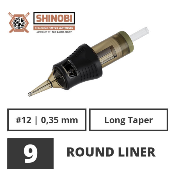 THE INKED ARMY - Shinobi Cartridges - 9 Round Liner - 0,35 LT