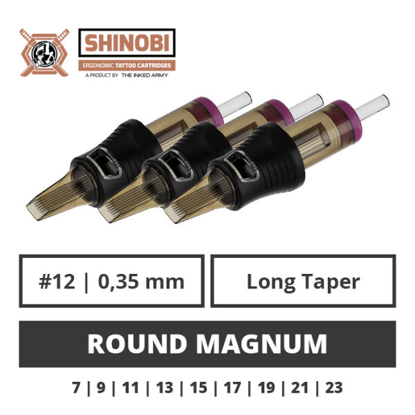 THE INKED ARMY - Shinobi Cartridges - Round Magnum - 0,35 LT